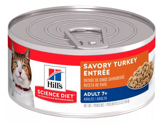 Paquete 6 latas Alimento Húmedo Hill's  Gato Adulto 7+ (156g)